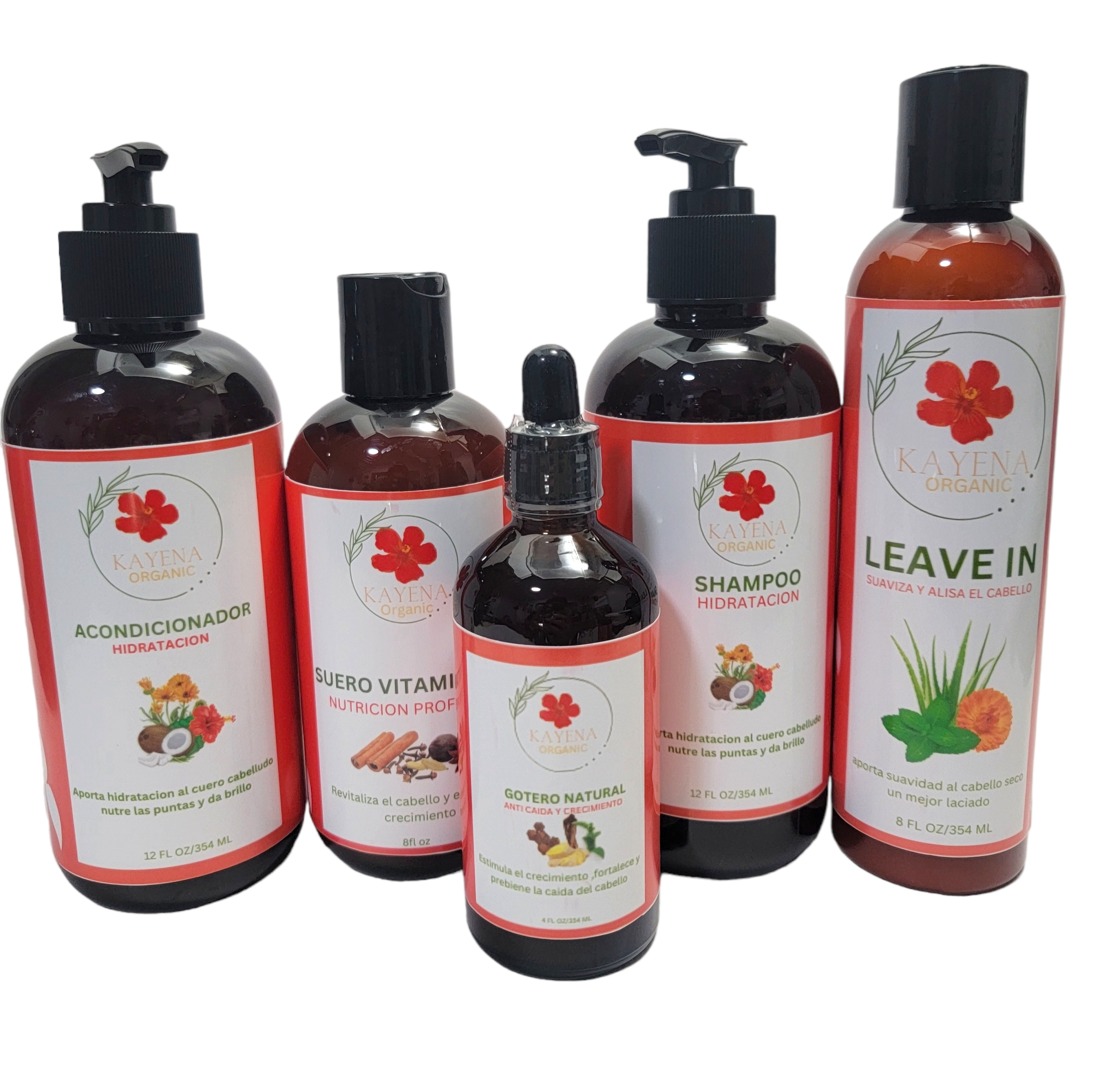 Shampoo, Acondicionador, Leave In, gotero, Suero Vitaminado